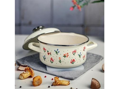 cumpără Cratiță Metalac 57059 Cratita emailata Fiorella 16cm, 1.5L, capac din metal în Chișinău 