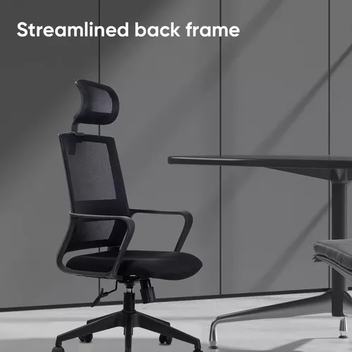 cumpără Fotoliu de birou Deli 4503 сетка и обивка, черное în Chișinău 