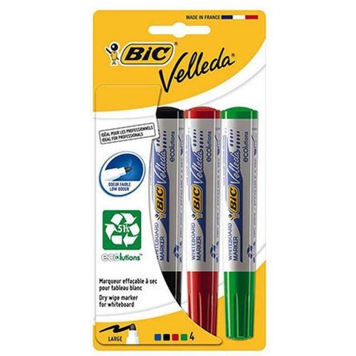 cumpără Instrumente de scris BIC 35148 Набор маркеров для доски 4шт ECO Velleda 1701 în Chișinău 