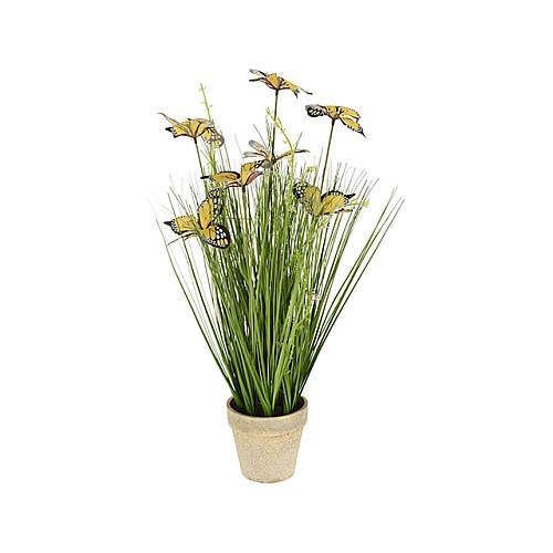 cumpără Plantă artificială Promstore 49428 Floare artificiala Iarba inflorita 53cm, in ghiveci în Chișinău 