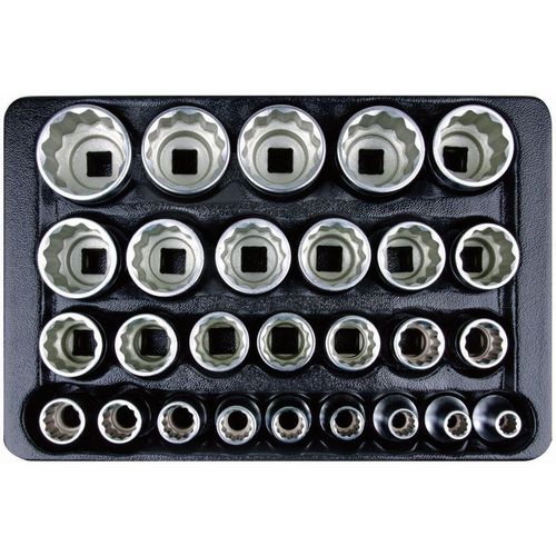 cumpără Set de tubulare, bite, duze King Tony 9-4057MR Set de chei tubulare cu 12 puncte de 1/2", 8-36 mm, 27 buc. în Chișinău 