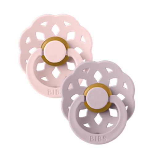 Набор пустышек латексных Bibs Boheme Blossom & Dusty Liliac (0-6 мес) 2 шт 