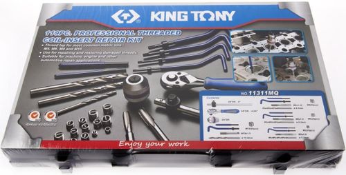 купить Набор ручных инструментов King Tony 11311MQ набор для восстановления резьбы M5×0.8, M6×1.0, M8×1.25, M10×1.5 в Кишинёве 