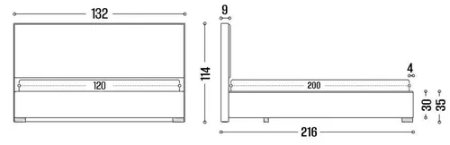 cumpără Pat my-STYLE my-Lina 120x200 (P57D12M19) în Chișinău 