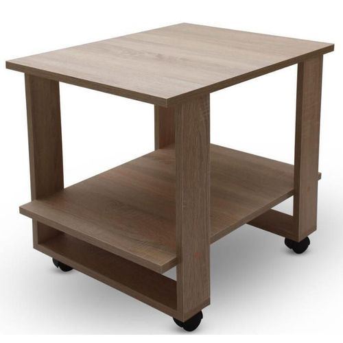 купить Журнальный столик Mashtab 9162 Masuta pe rotile (650x500x570) Sonoma в Кишинёве 