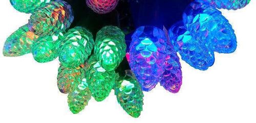 cumpără Ghirlandă Promstore 37395 Conuri/Stele 40 LED multicolore, 5.5m în Chișinău 