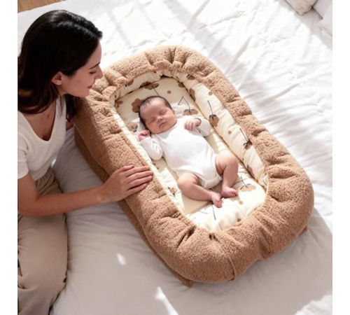 купить Гнездо для новорожденных Sevi Bebe 216-14 Teddy Brown, антирефлюкс в Кишинёве 