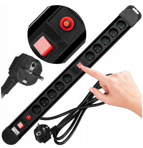 купить Фильтр электрический ORNO PS3B15M 10 locuri 16A 1,5m NEGRU в Кишинёве 