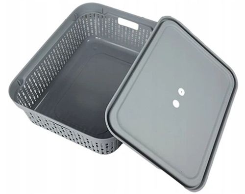 купить Короб для хранения Promstore 57116 Morsetta XL, 39.3x30x13cm, gri в Кишинёве 
