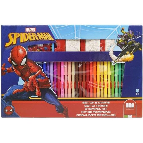 купить Набор для творчества Multiprint 57817 Set de creatie Box 36 carioci Spiderman в Кишинёве 