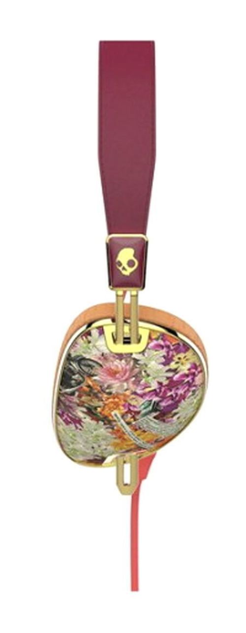 купить Наушники проводные Skullcandy KNOCKOUT on-ear floral/burgundy/rose gold в Кишинёве 