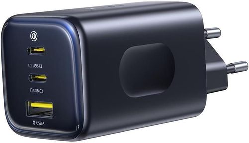 купить Зарядное устройство сетевое Baseus E0121400 GaN 2*Type-C+1*USB-A 100W, PicoGov Series AE11, Cosmic Black в Кишинёве 