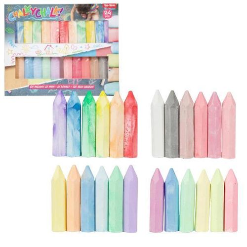 cumpără Set de creație Toi-Toys 42514A Set de cretă colorată pentru trotuar, 24buc. în Chișinău 