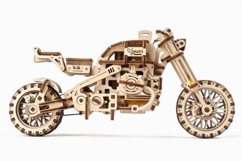 cumpără Set de construcție Ugears 48215 Motocicleta scrambler UGR-10 cu atas în Chișinău 