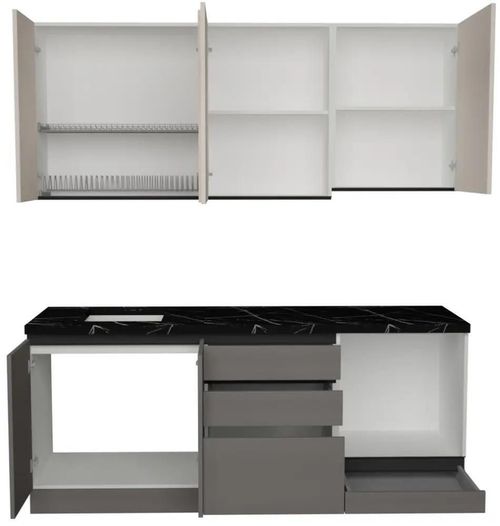 купить Мебель для кухни ArtFlame GOLA Cream/Stone Grey (2 m.l.) в Кишинёве 