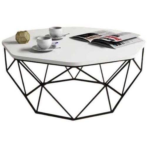 купить Журнальный столик Trendy Даймонд, белый 90x38x90 см в Кишинёве 