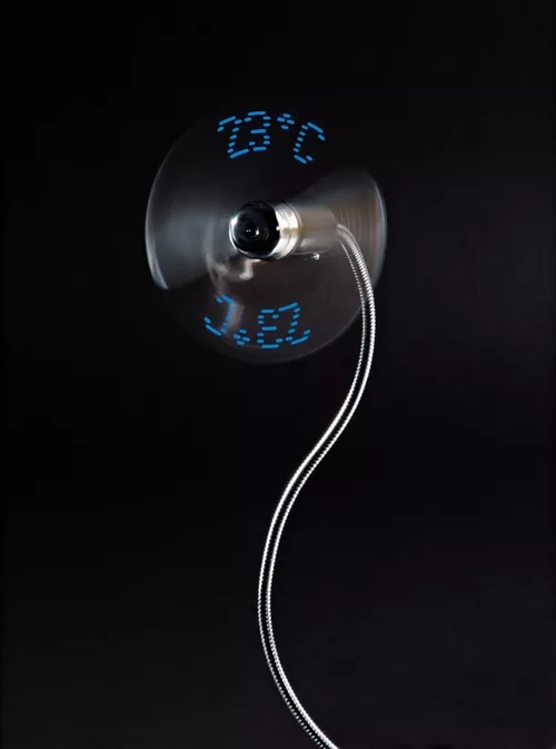 купить Аксессуар для моб. устройства Hama 12170 USB Fan with Temperature Display в Кишинёве 