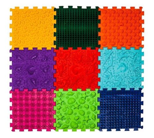 купить Коврик игровой Ortek 13491 masaj picioare DINOSAURS 11682 (9 buc) в Кишинёве 