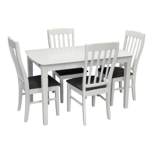 cumpără Set masă și scaune Evelin di Costacurta стол HV-27V White + 4 стула Wenyi White/NV-10WP Grey în Chișinău 