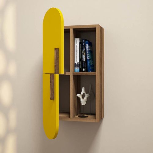 купить Офисный стеллаж Trendy Trandafir-Nuc, Galben 35x60x22cm (GTR005379) в Кишинёве 