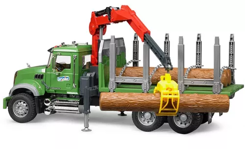cumpără Mașină Bruder 2824 BD Camion forestier cu macara MACK, 43252 în Chișinău 