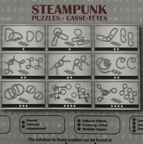 купить Головоломка Eureka 473207 9 Steampunk Puzzles - (grey box) в Кишинёве 