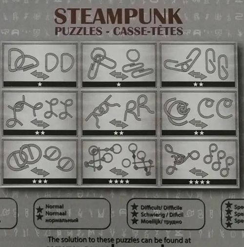 cumpără Puzzle Eureka 473207 9 Steampunk Puzzles - (grey box) în Chișinău 