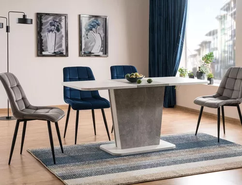 купить Стул Signal Chic velvet granatowy bl.86/ czarn stelaz в Кишинёве 