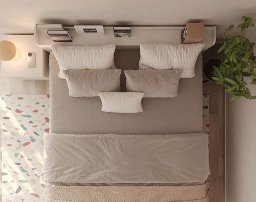 купить Кровать MebelStar NEO 160x200 White (MBS-1130) в Кишинёве 