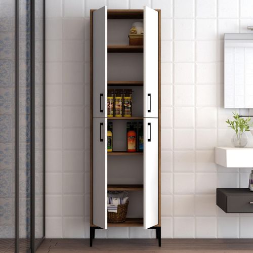 cumpără Dulap penal Trendy Berlin A-Nuc, Alb 60x200x35cm, multifunctionala (GTR006633) în Chișinău 