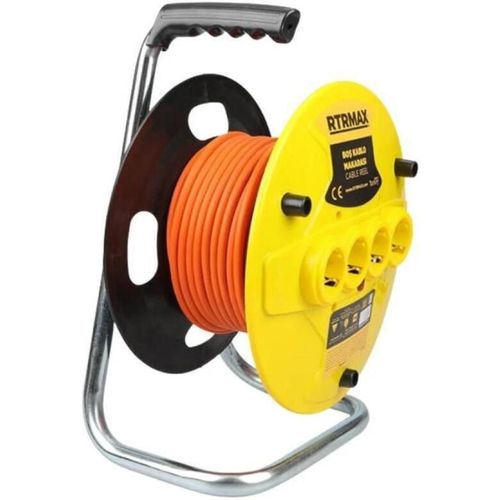 купить Удлинитель электрический RTRMAX REM31535 Удлинители на катушке 4 розетки, 3x1, 5мм/35м. в Кишинёве 