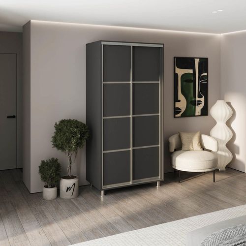 cumpără Dulap my-STYLE C10H1T03AM02-U11, 100x210, антрацит în Chișinău 