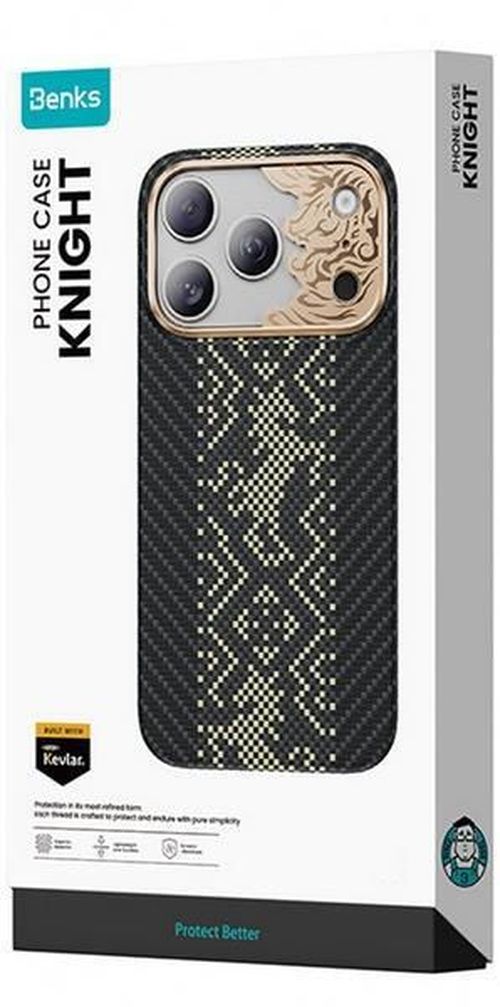 купить Чехол для смартфона Benks Knight Air C1 with kevlar iP18 Pro Max/17 Pro Max (Black) в Кишинёве 