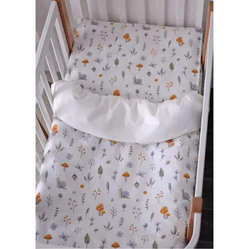 cumpără Lenjerie de pat pentru copii Veres VR 154.5.04.12 Фланель Улитки с грибочками (90x110/40x60) (3ед.) în Chișinău 