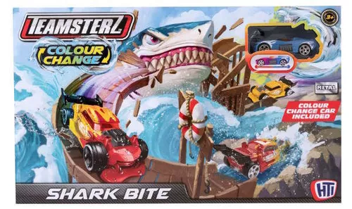 cumpără Mașină HTI 1417316 Set de joacă Pistă cu rechin și mașinuță schimbătoare de culoare în Chișinău 