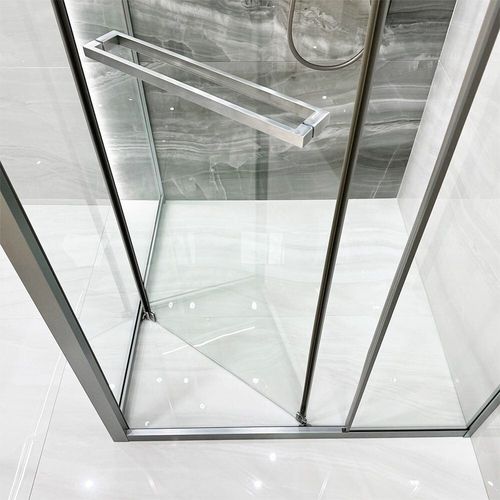 cumpără Cabină de duș Linia H2O Ritmo 1000x1000x1900 6мм универсальный серый în Chișinău 