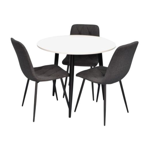 купить Комплект стол и стулья Evelin di Costacurta стол DT-404-3B + 3 стула YTC-080B Dark grey в Кишинёве 