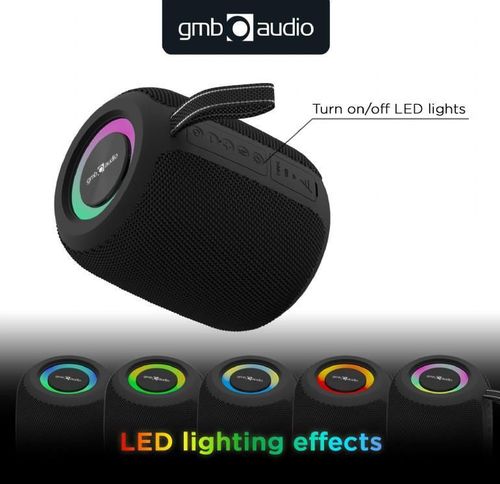 cumpără Boxă portativă Bluetooth Gembird SPK-BT-LED-05-BK în Chișinău 