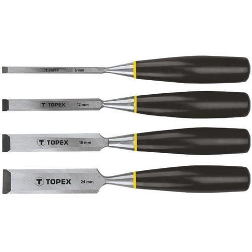 купить Набор ручных инструментов Topex 09A310 Dălţi 6, 12, 18, 24mm (4buc) в Кишинёве 