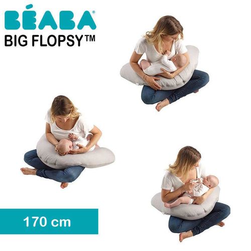 cumpără Pernă pentru gravide și mame care alăptează Beaba B0508176 Big Flopsy 170 cm Fleur de Coton Terracotta în Chișinău 