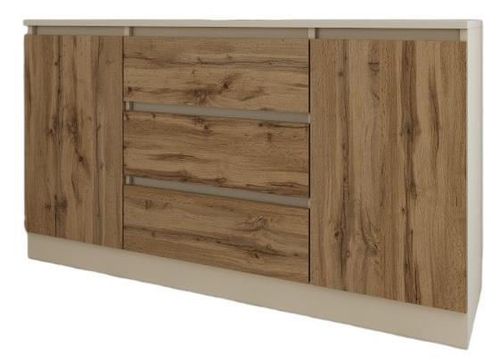 cumpără Comodă Smartex (16226) Т4 160cm Ivory+Stejar Inchis în Chișinău 