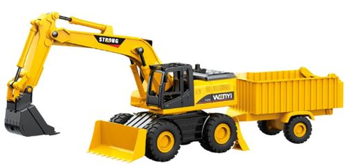 купить Машина Wenyi WY1139ABC-1 1:14 Utilaj special Excavator cu remorcă 3în1 (lumini/sunete) в Кишинёве 