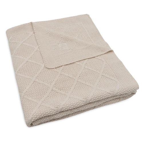 cumpără Lenjerie de pat pentru copii Jollein 516-511-68038 Paturica Check Knit Oatmeal, 75x100cm în Chișinău 