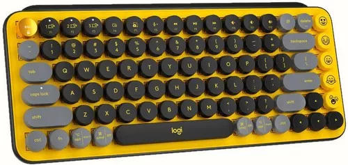 cumpără Tastatură Logitech POP Keys With Emoji Keys, Yellow în Chișinău 