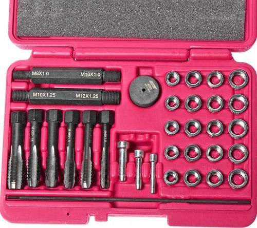купить Набор ручных инструментов JTC JTC-4053 Набор метчиков для восстановления резьбы (свечи накаливания) 33 ед. в Кишинёве 