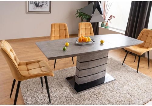 cumpără Scaun Signal Chic velvet curry bl.68/ czarn stelaz în Chișinău 