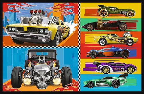 cumpără Puzzle Trefl 34442 Puzzles 2x70 Toy cars, Hot Wheels în Chișinău 