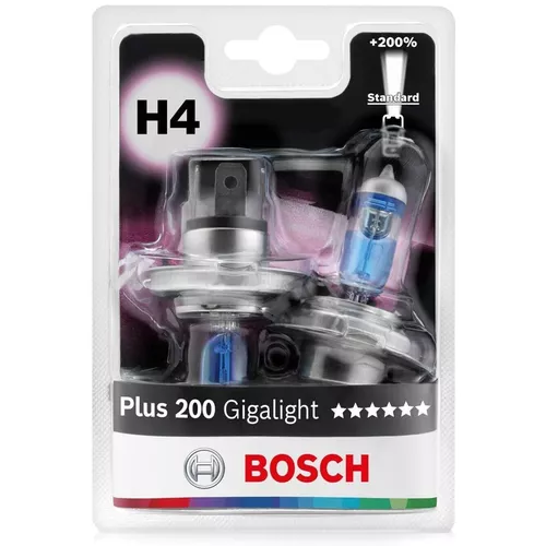 cumpără Lampă auto Bosch H4 Plus 200 Gigalight 12V 60/55W P43t Blister (2шт.) (1987301435) în Chișinău 