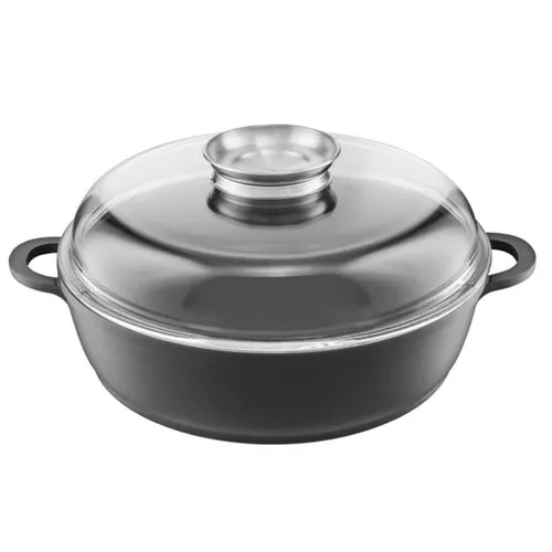 cumpără Cratiță Ambition 84106 Taurus, 28cm, Aroma Knob, Cast Aluminium, Heat-Resistant Glass în Chișinău 