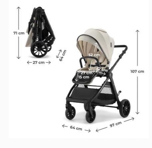 cumpără Сărucior pentru copii KinderKraft 2в1 Vesto 2 KSVEST02BEG2000 Beige în Chișinău 